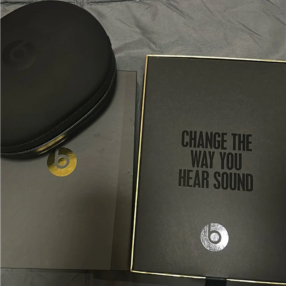 Beats Black Headphones with Case